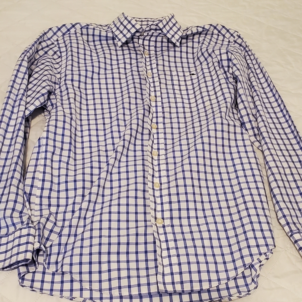 Vineyard Vines Size Small Button Up Gingham Shirt